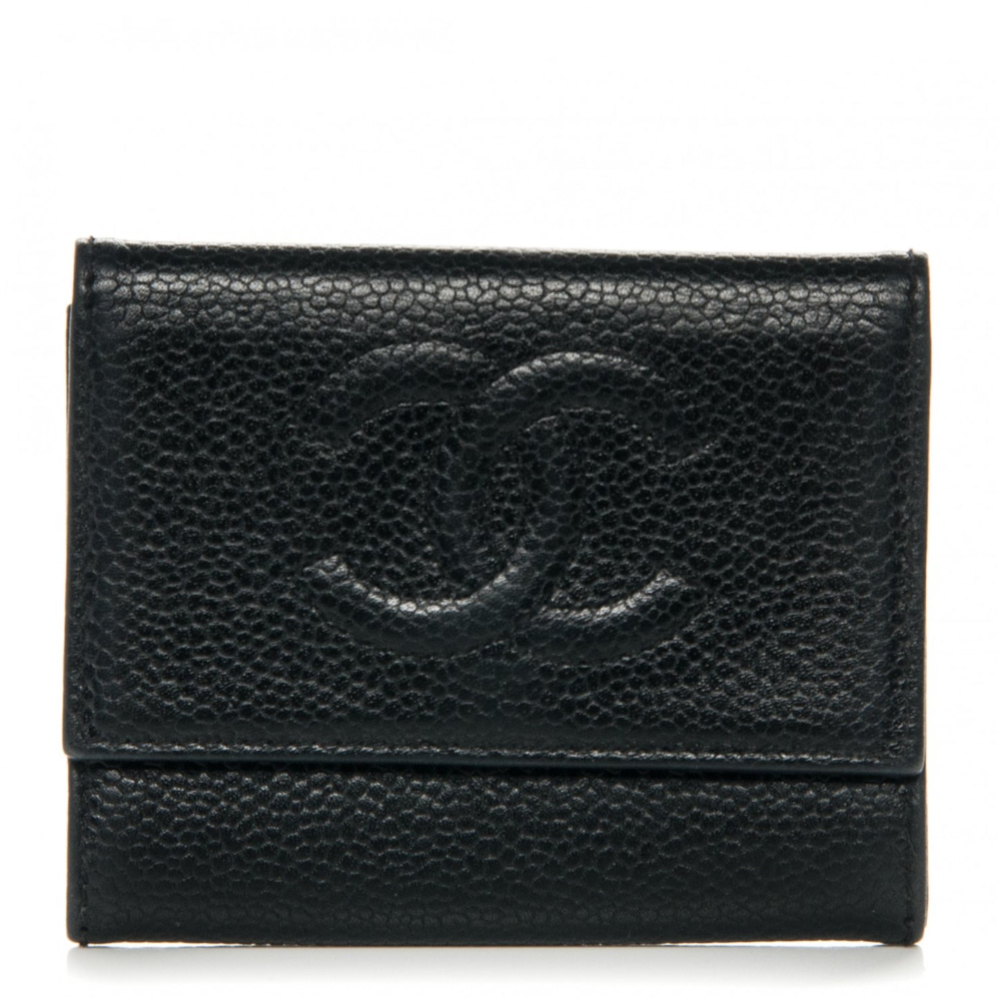Caviar Timeless CC Compact Wallet Black