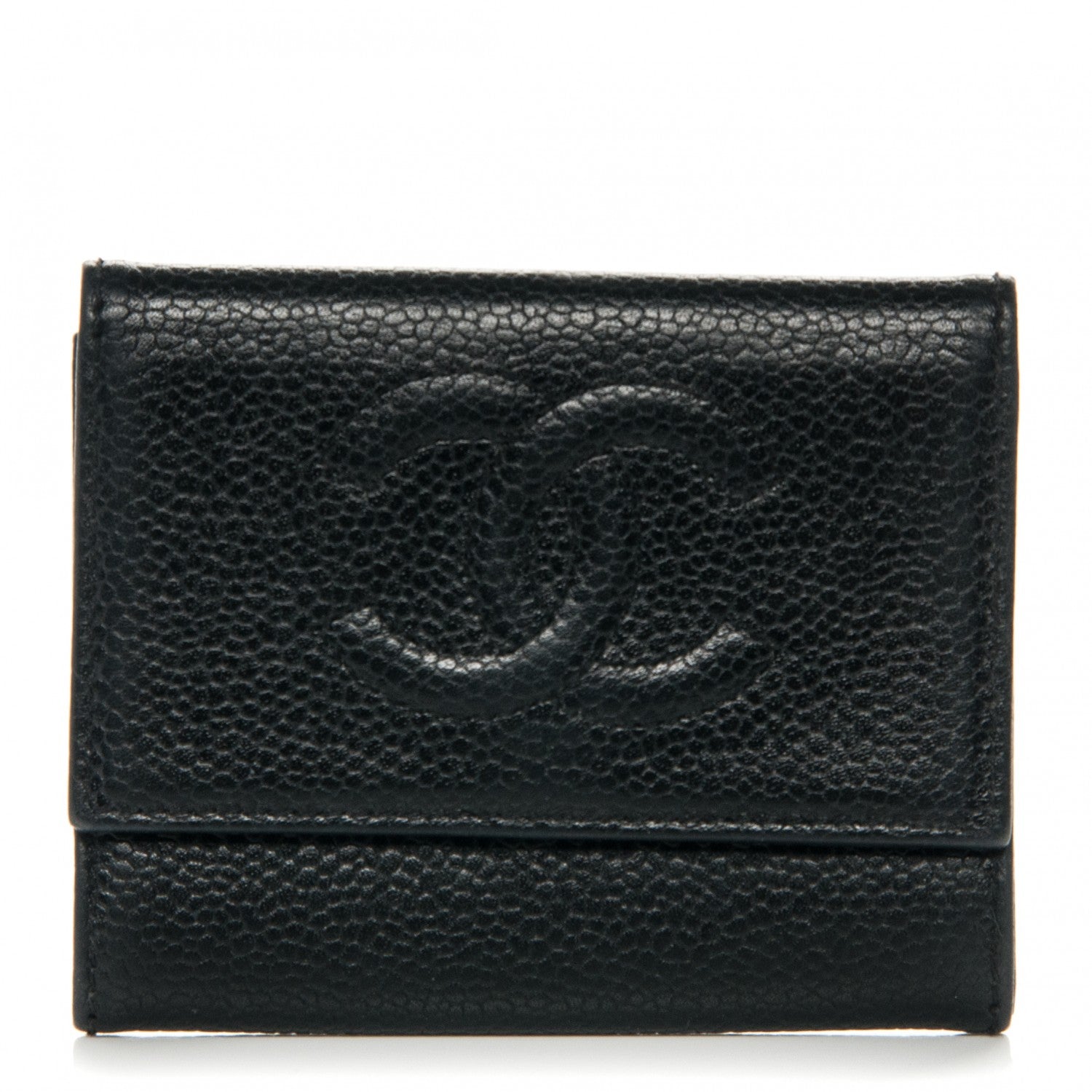 Chanel Caviar Timeless CC Compact Wallet Black 1 of 8