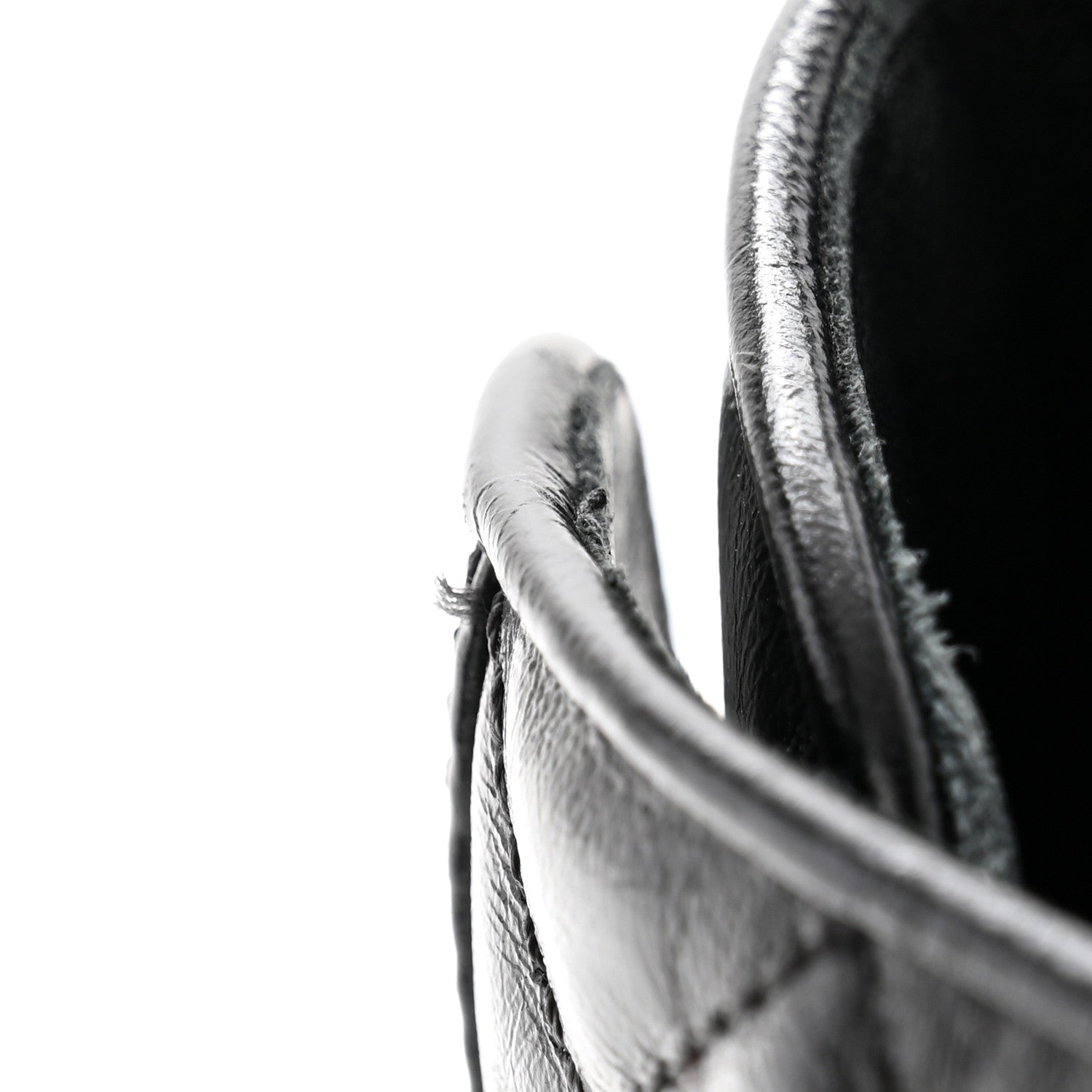 Chanel Shiny Calfskin Patent Quilted Chain Lace Up Combat Boots 36 Black 10 of 12