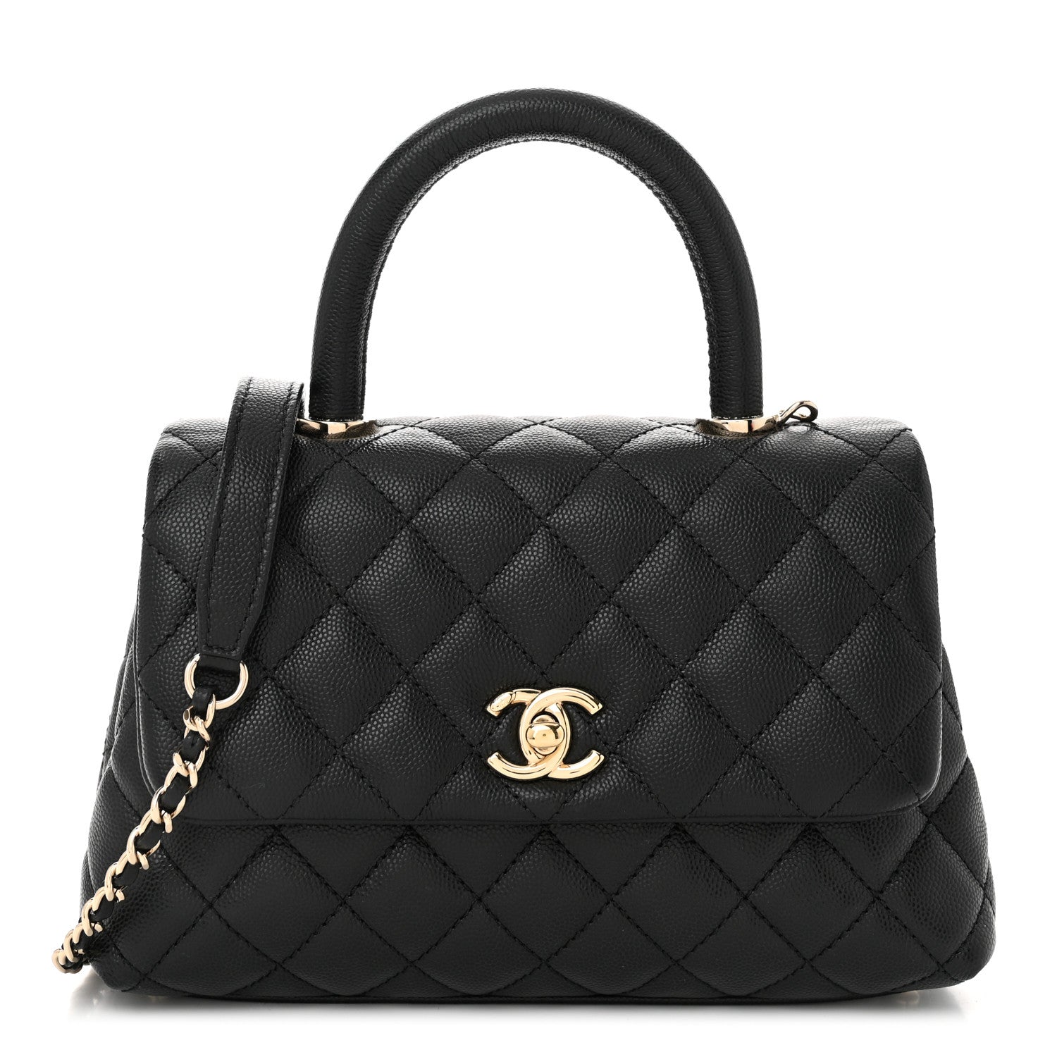 Chanel Caviar Quilted Mini Coco Handle Flap Black 1 of 10