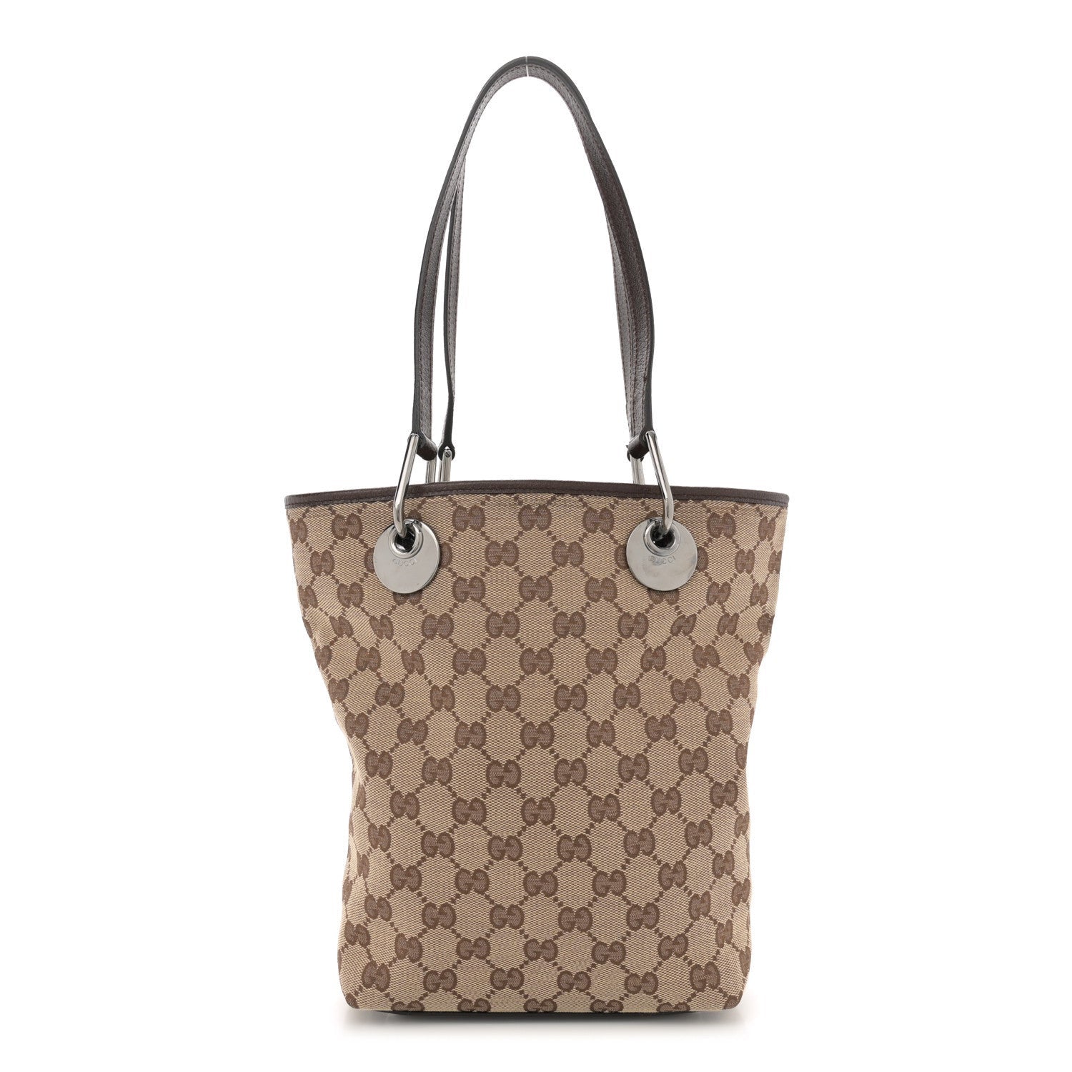 Gucci Monogram Small Eclipse Tote Brown 1 of 7