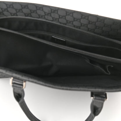Gucci Nylon Monogram Executive Bag Black 6 of 11