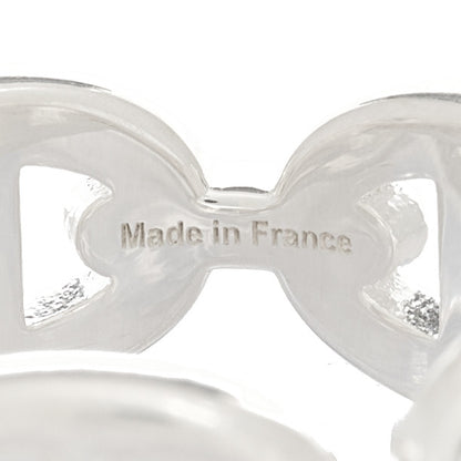Hermes Sterling Silver PM Chaine d'Ancre Enchainee Band Ring 53 6.25 5 of 7