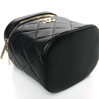 Chanel Lambskin Quilted Trendy Vanity Case Black 8 of 9