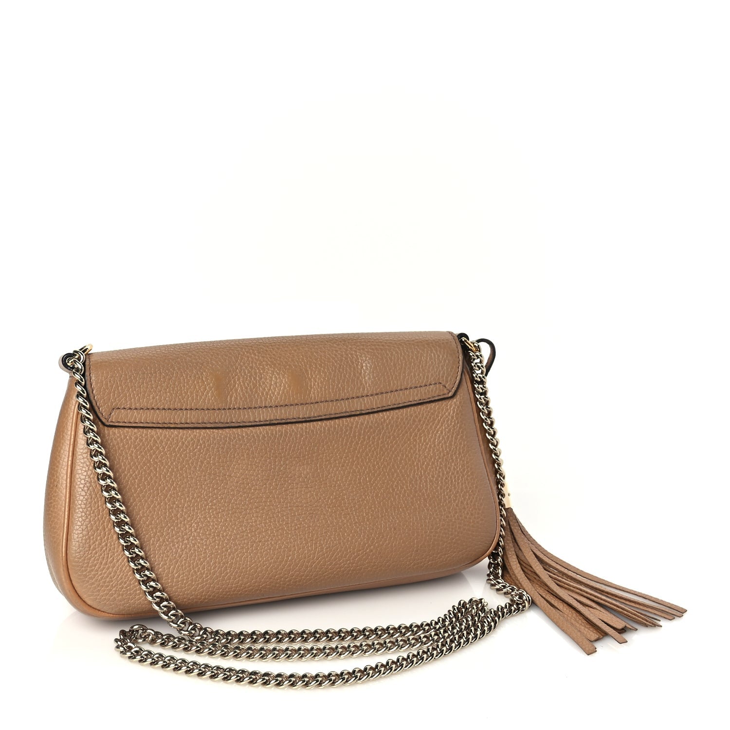 Gucci Pebbled Calfskin Medium Soho Flap Crossbody Camelia 2 of 10