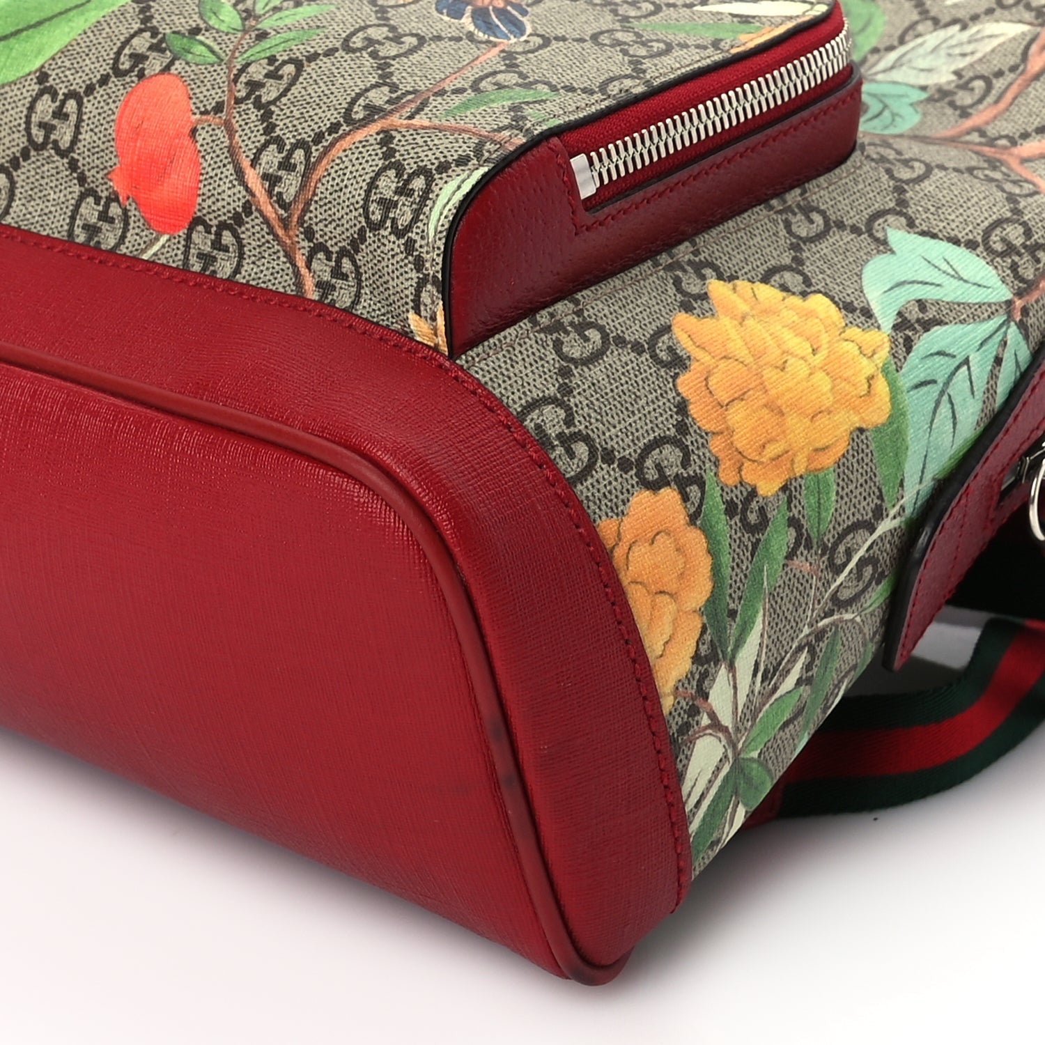Gucci GG Supreme Monogram Tian Web Small Day Backpack Multicolor 8 of 8