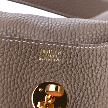 Hermes Taurillon Clemence Lindy 30 Etoupe 5 of 6