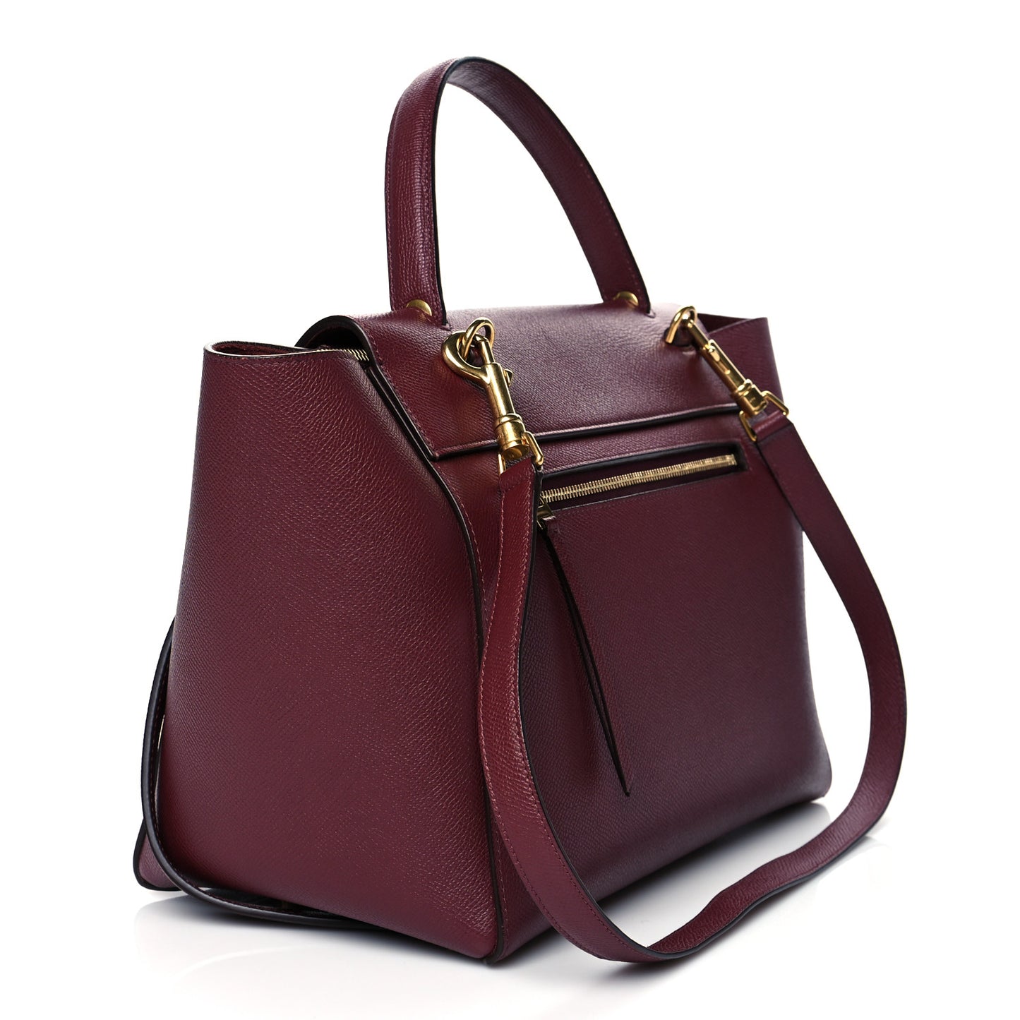 Grained Calfskin Mini Belt Bag Plum