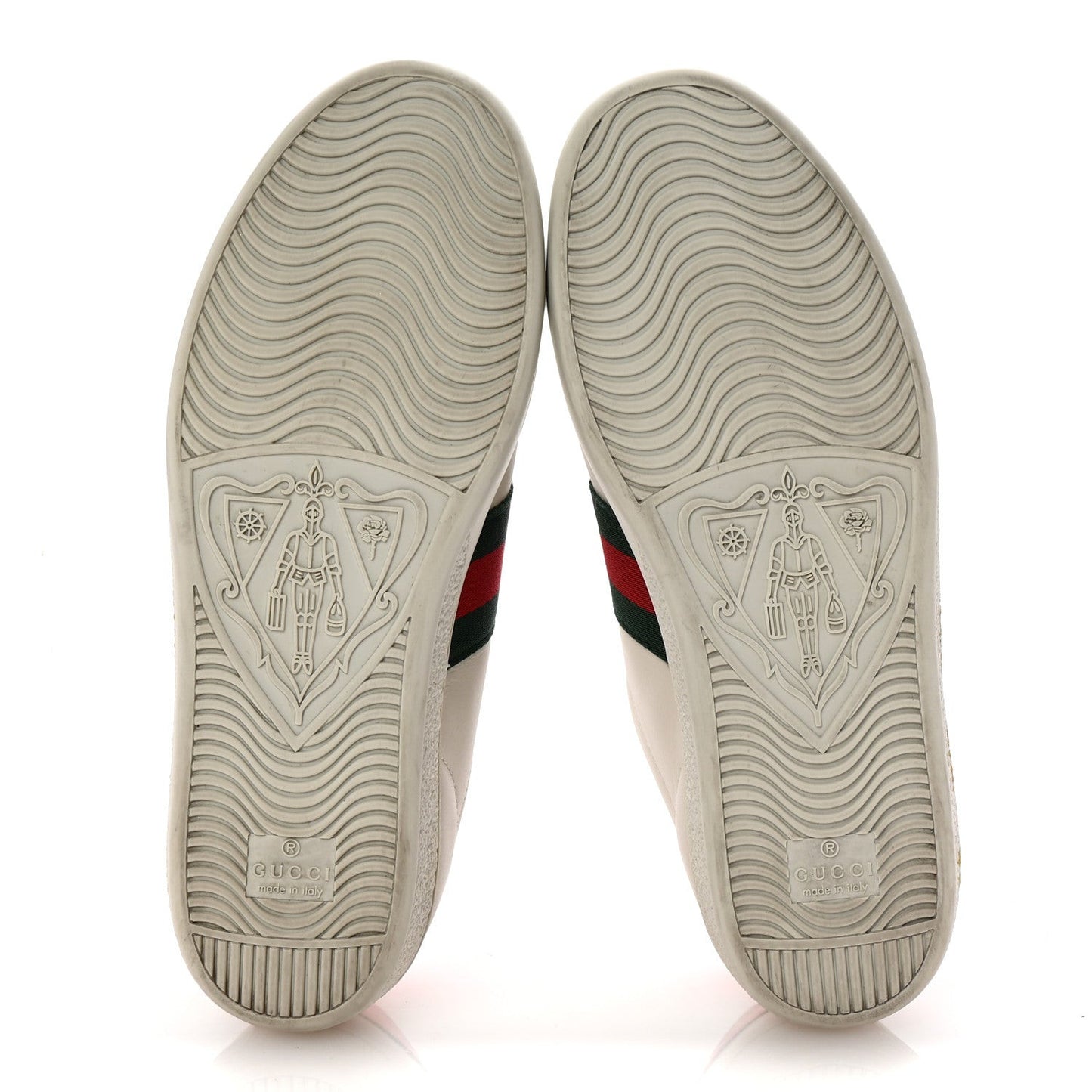 X SEGA Calfskin Ayers Web Guccy Womens Ace Sneakers 37 White
