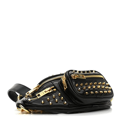 Alexander Wang Lambskin Studded Mini Attica Belt Bag Black 3 of 11