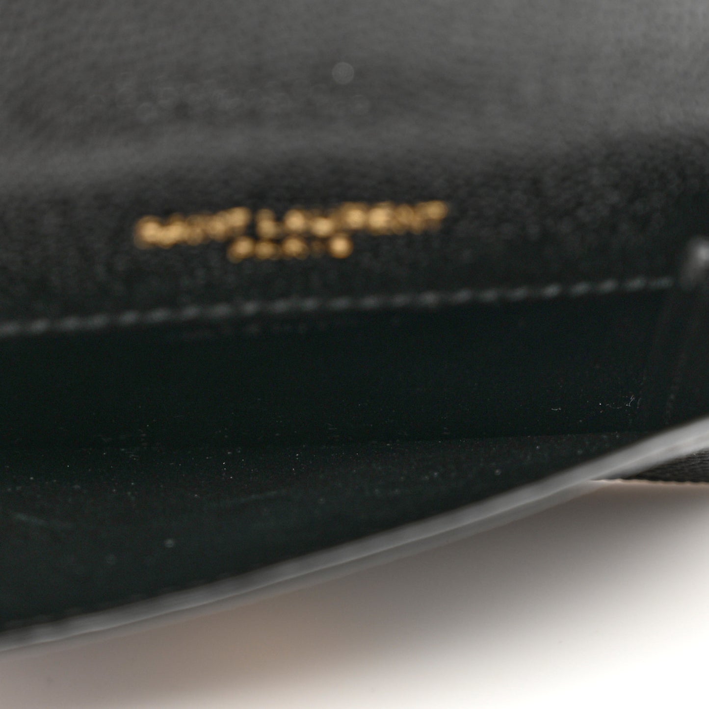 Grain De Poudre Uptown Monogram Card Case Black