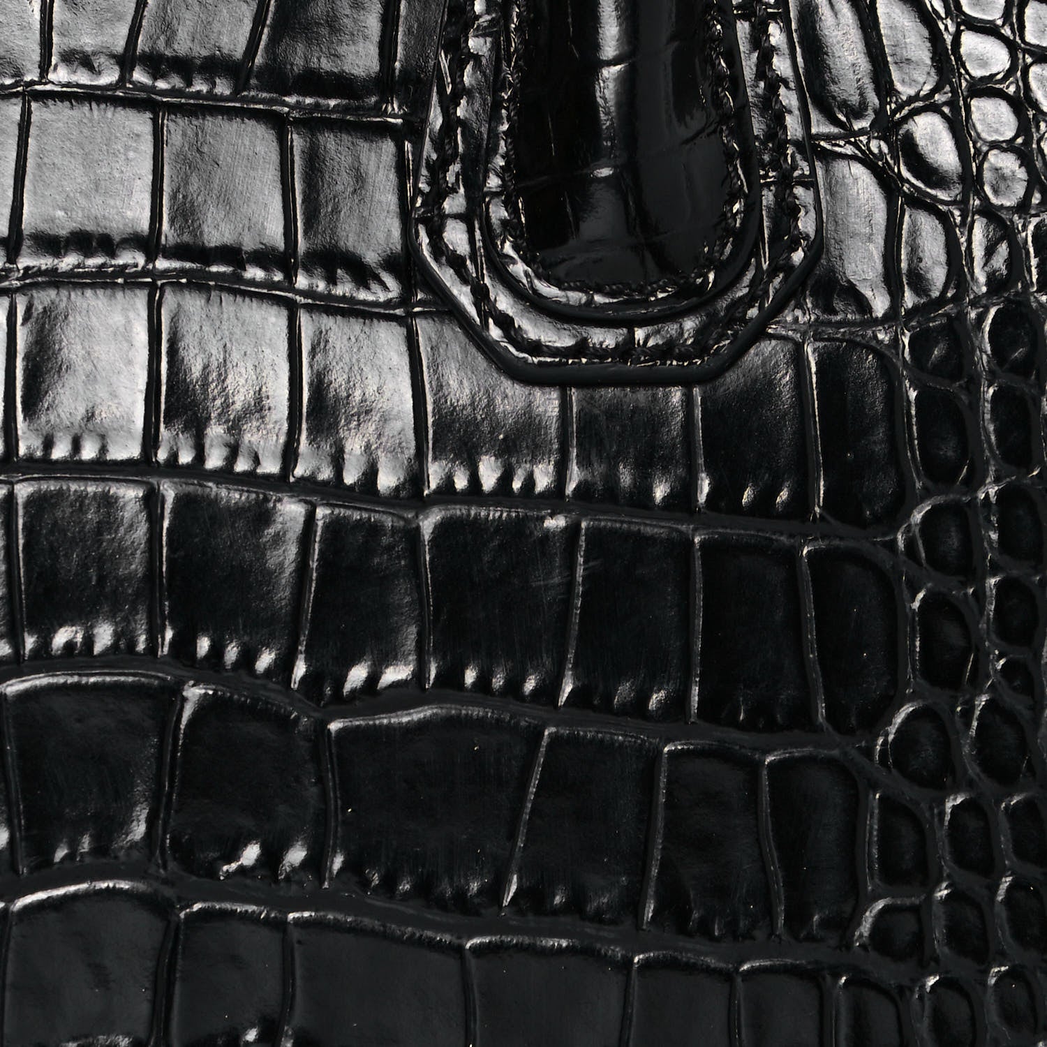Givenchy Calfskin Crocodile Embossed Mini Antigona Black 8 of 12