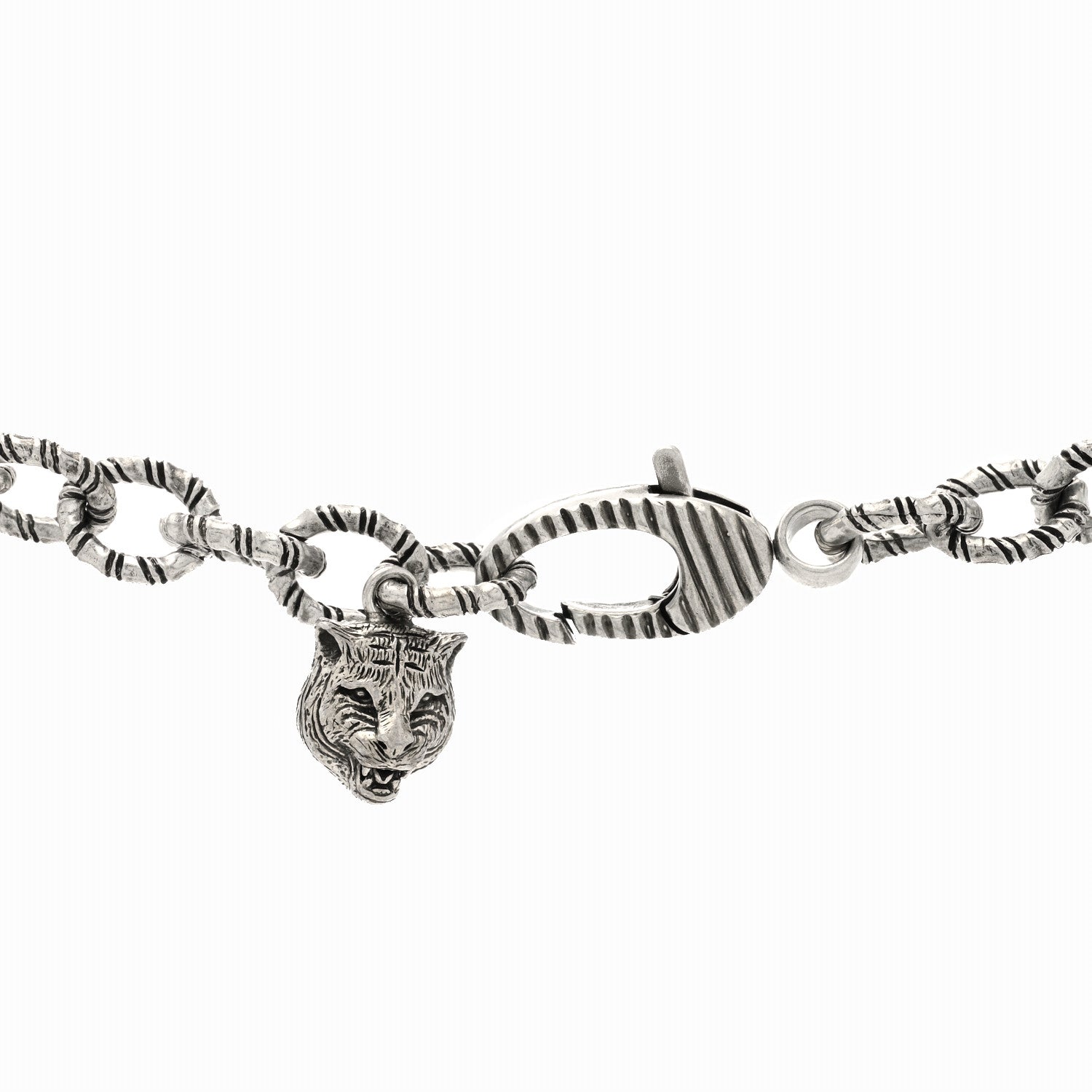 Gucci Sterling Silver Double G Marmont Statement Necklace 4 of 6