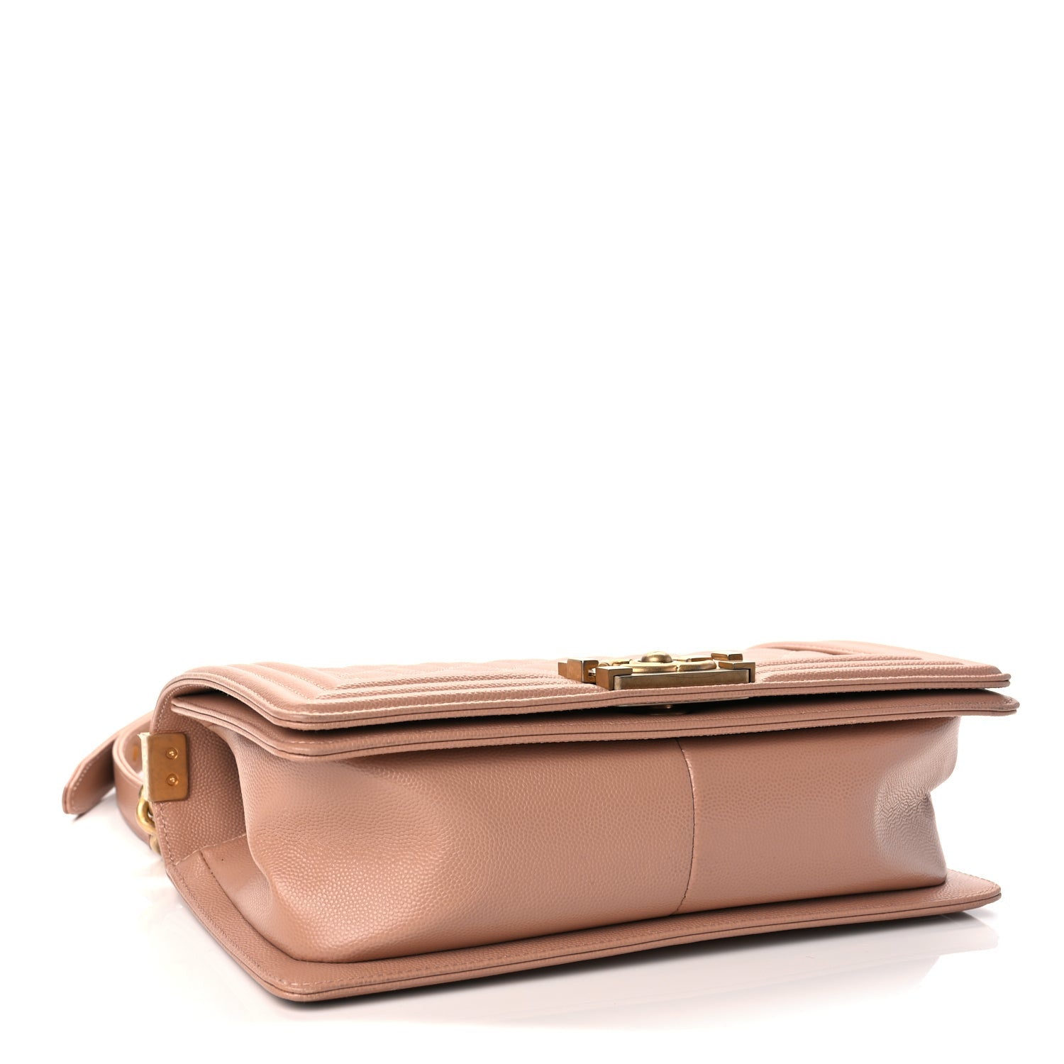 Chanel Caviar Quilted Medium Boy Flap Beige 3 of 10