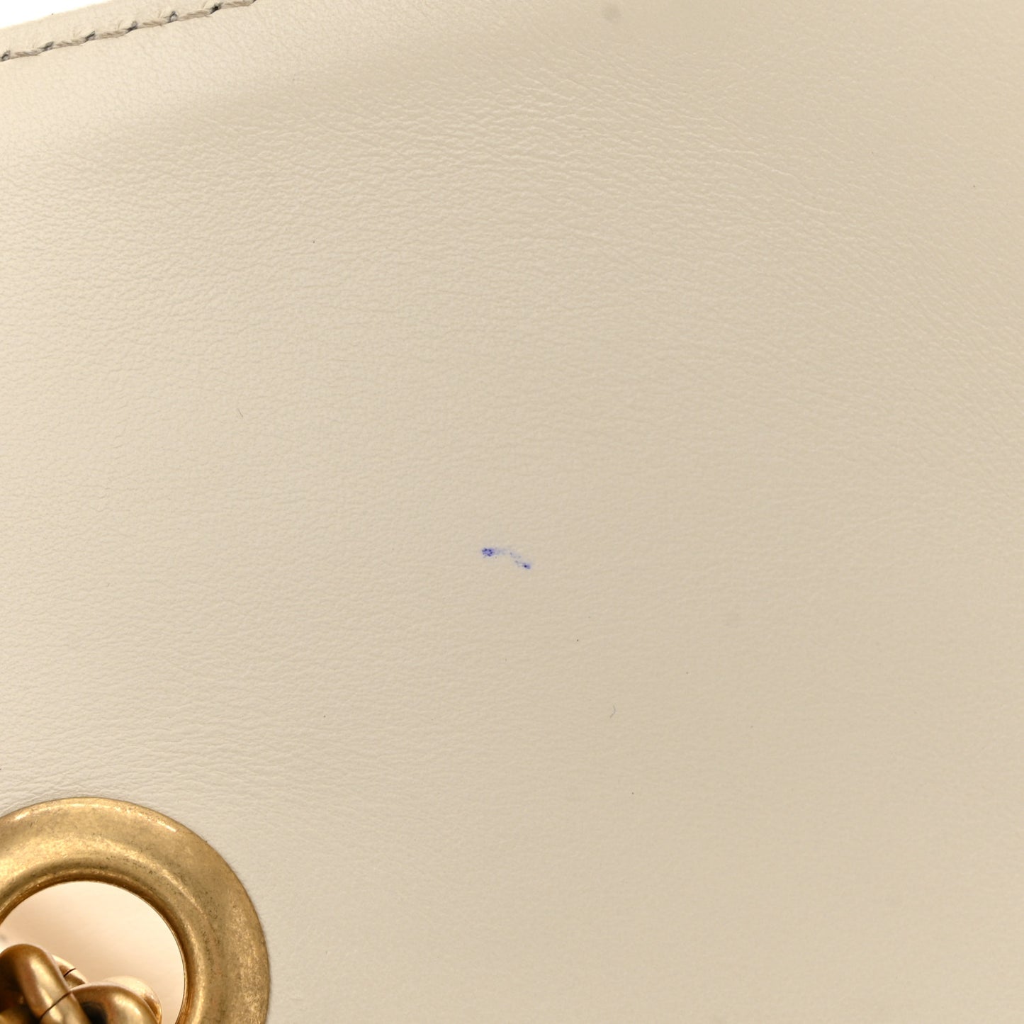 Calfskin Matelasse Small GG Marmont Shoulder Bag White