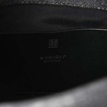 Givenchy Distressed Denim Quilted Small 4G Shoulder Bag Black 6 of 9