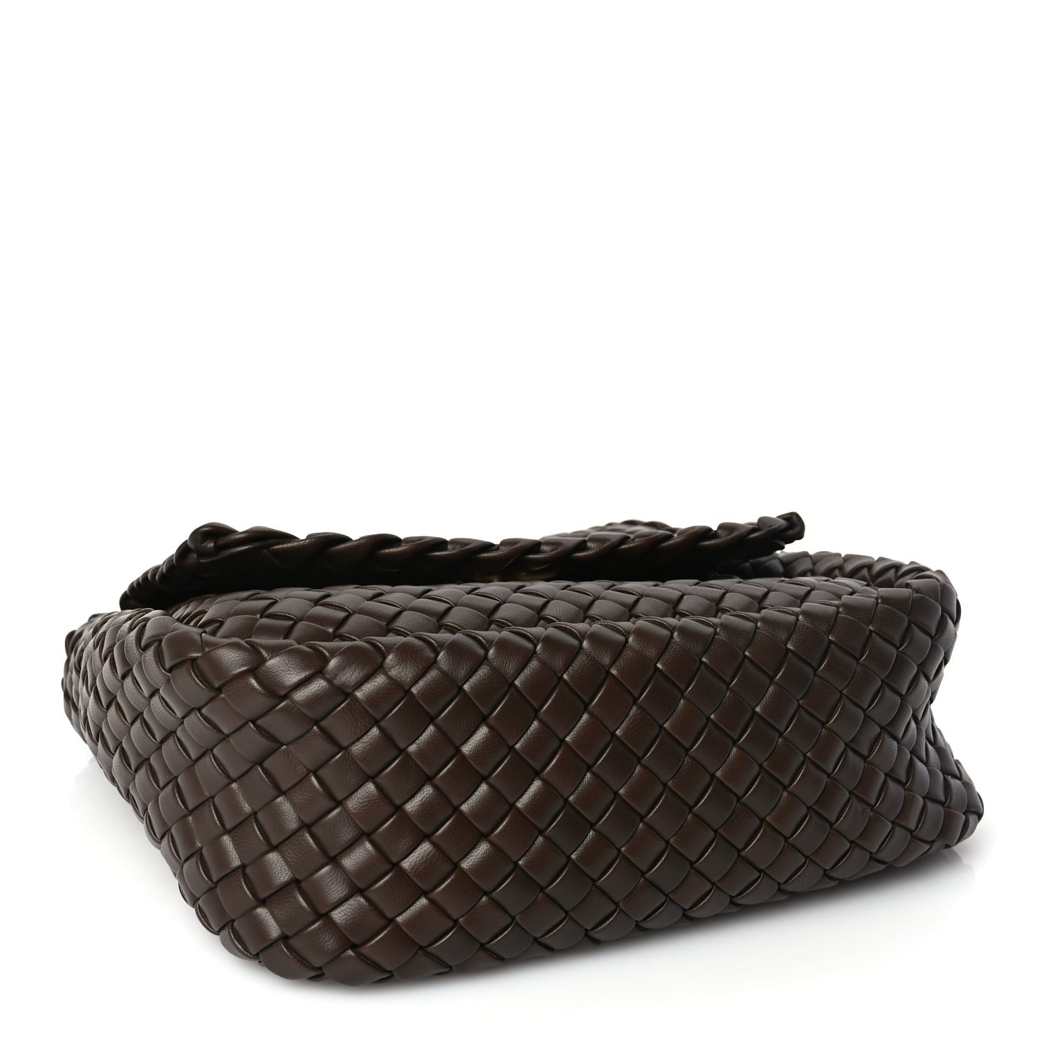 Bottega Veneta Nappa Intreccicio Padded Small Cobble Shoulder Bag Light Brown 3 of 8