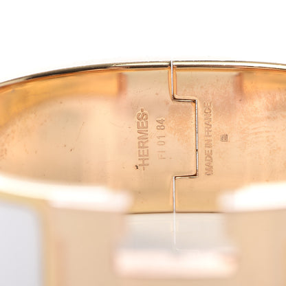 Hermes Enamel Wide Clic Clac H Bracelet GM White 4 of 7