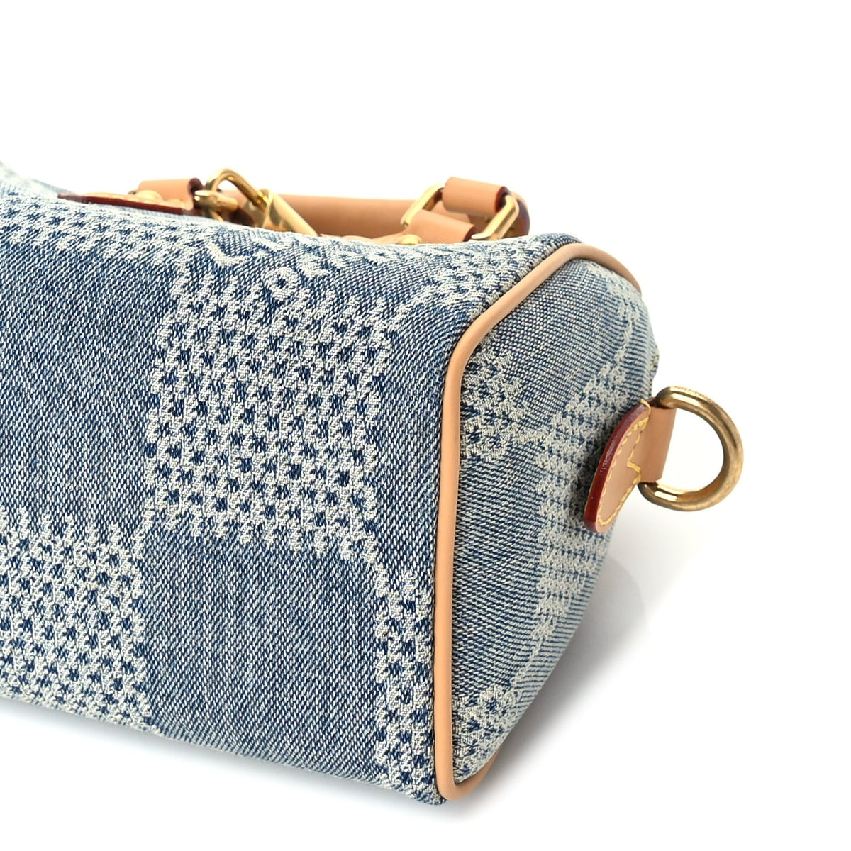 Damier Denim 3D Speedy Bandouliere 18 Bleu