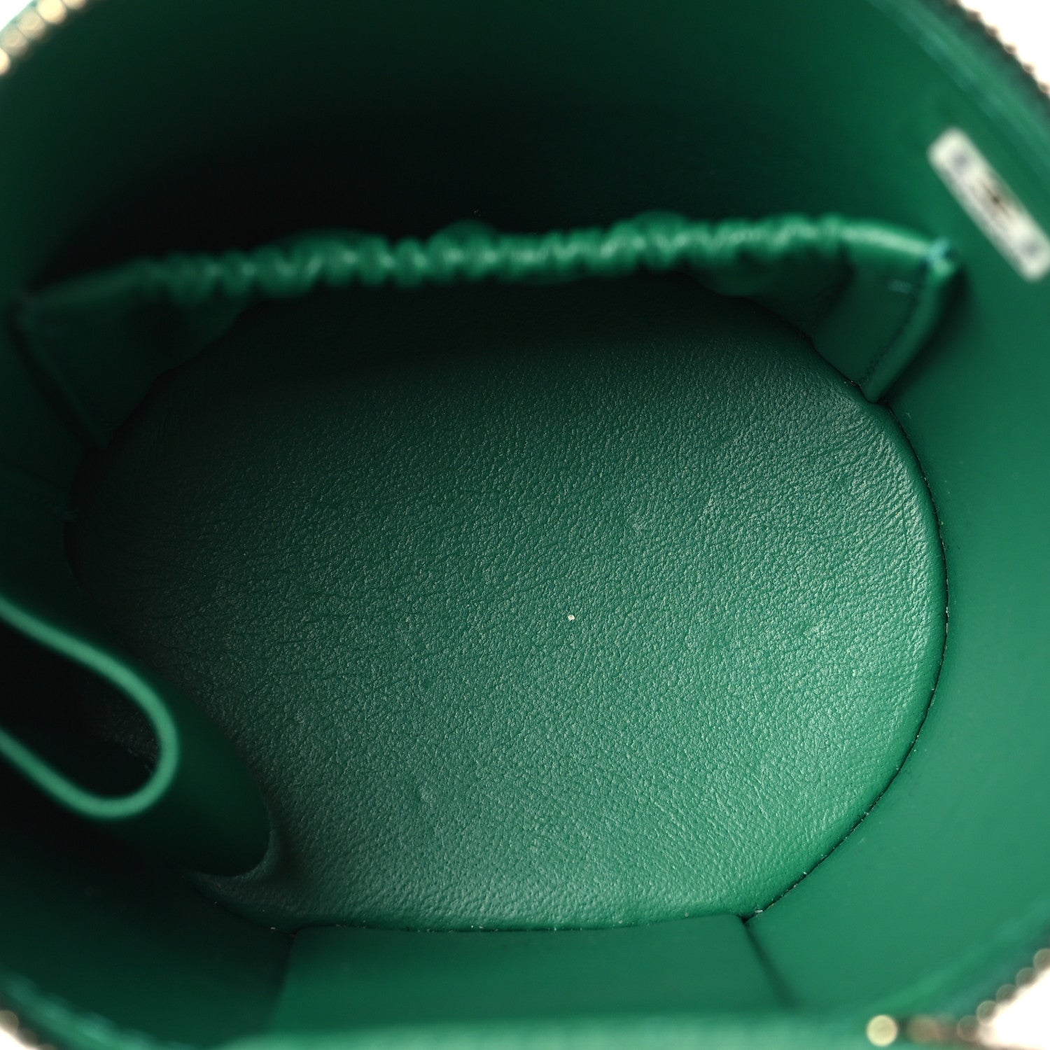 Chanel Lambskin Quilted Afternoon Tea Top Handle Vanity Case With Chain Green 5 of 11