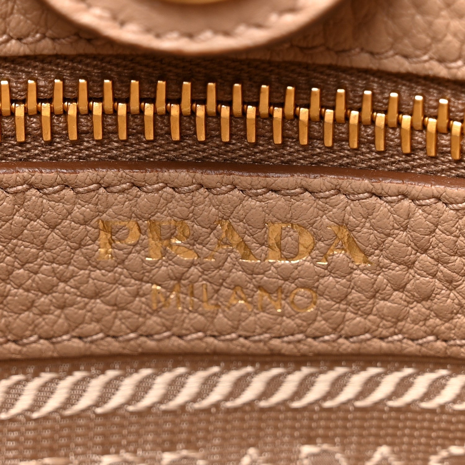 Prada Vitello Daino Soft Hobo Messenger Bag Argilla 6 of 7