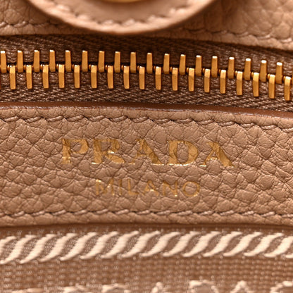 Prada Vitello Daino Soft Hobo Messenger Bag Argilla 6 of 7