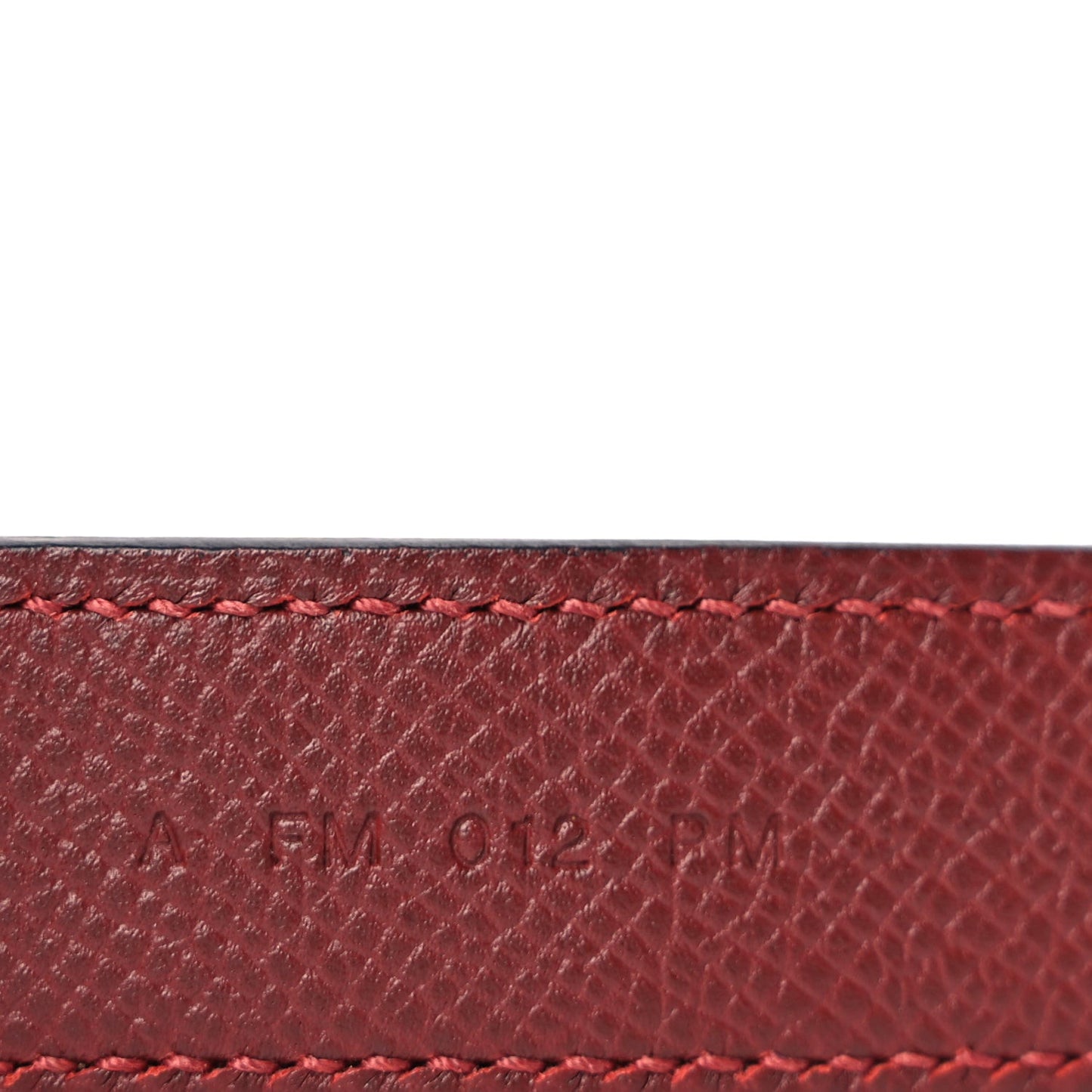 Epsom 25mm Tressage Shoulder Strap Rouge H Craie Gold