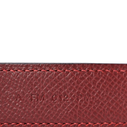 Hermes Epsom 25mm Tressage Shoulder Strap Rouge H Craie Gold 4 of 4
