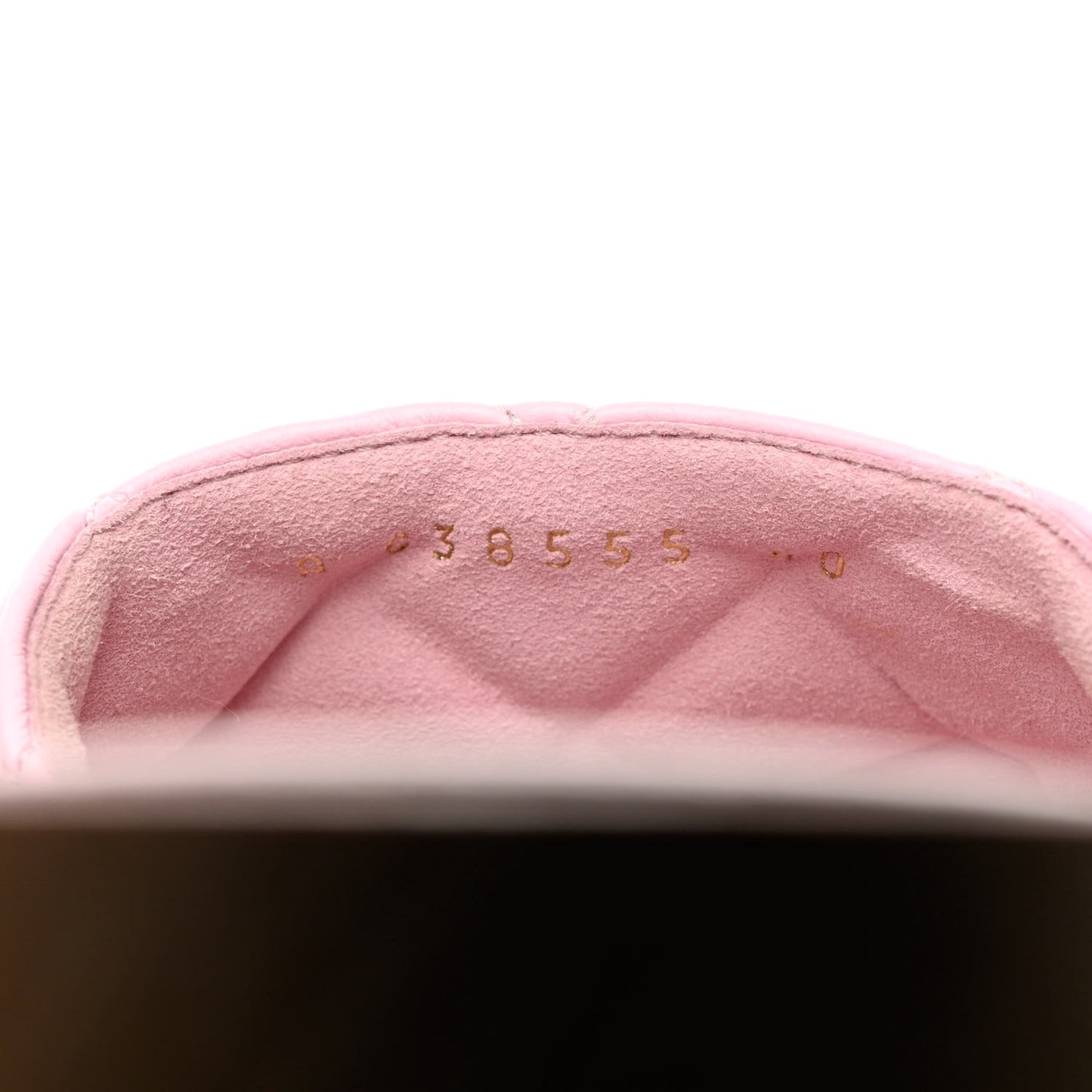 Lambskin Quilted CC Slip On Platform Sandals 40 Pink