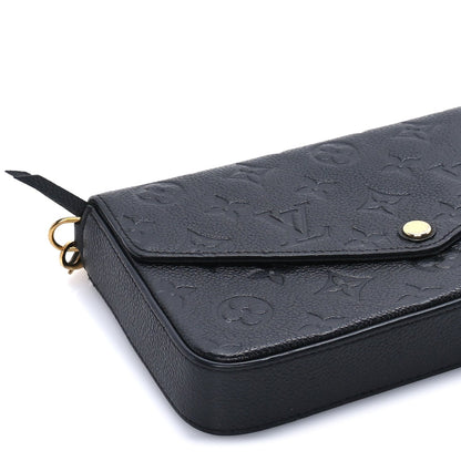 Louis Vuitton Empreinte Pochette Felicie Chain Wallet  Black 8 of 9