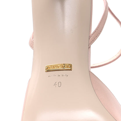 Gucci Malaga Kid Blondie 85mm Slingback Sandals 40 Perfect Pink 7 of 7