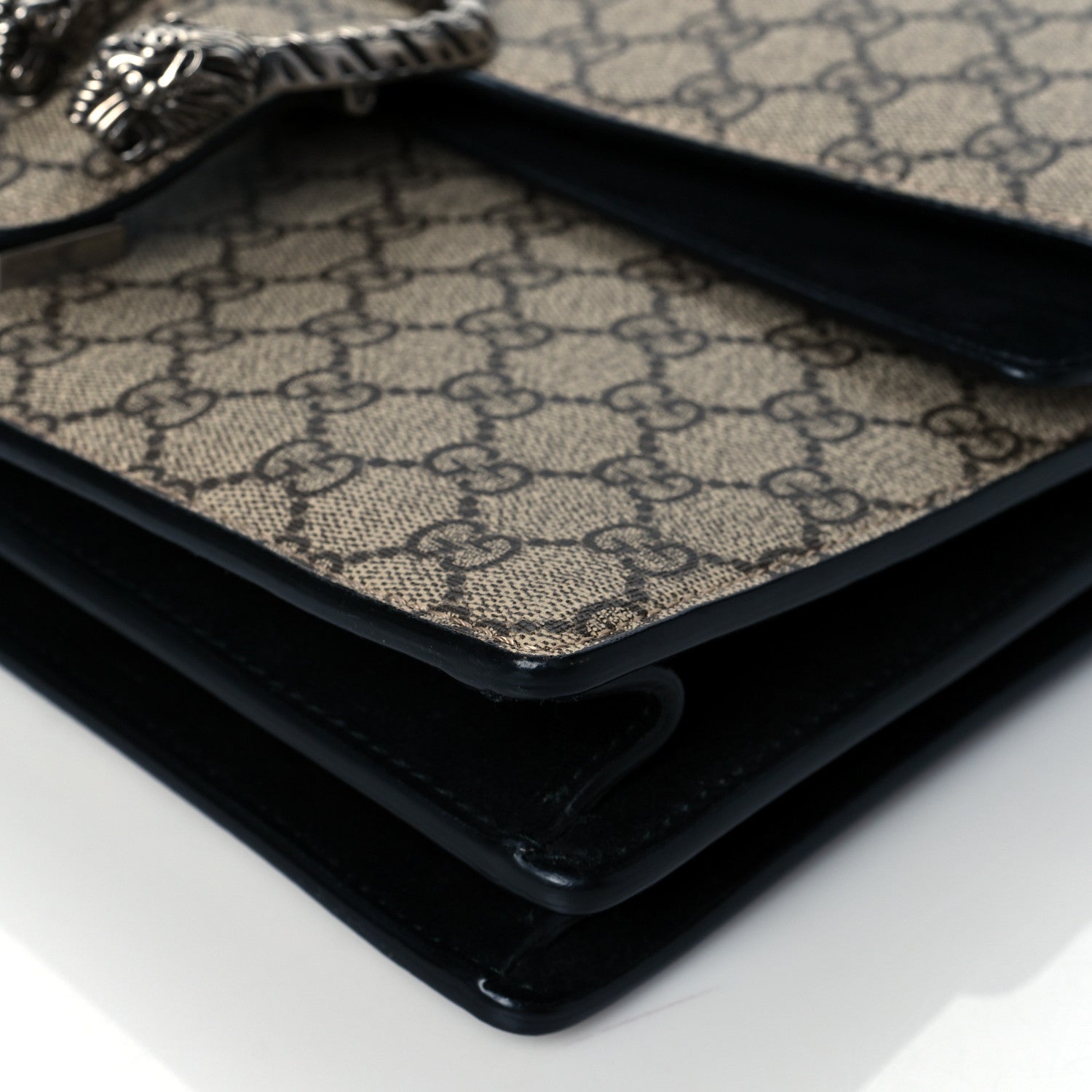 Gucci GG Supreme Monogram Medium Dionysus Shoulder Bag Black 9 of 10