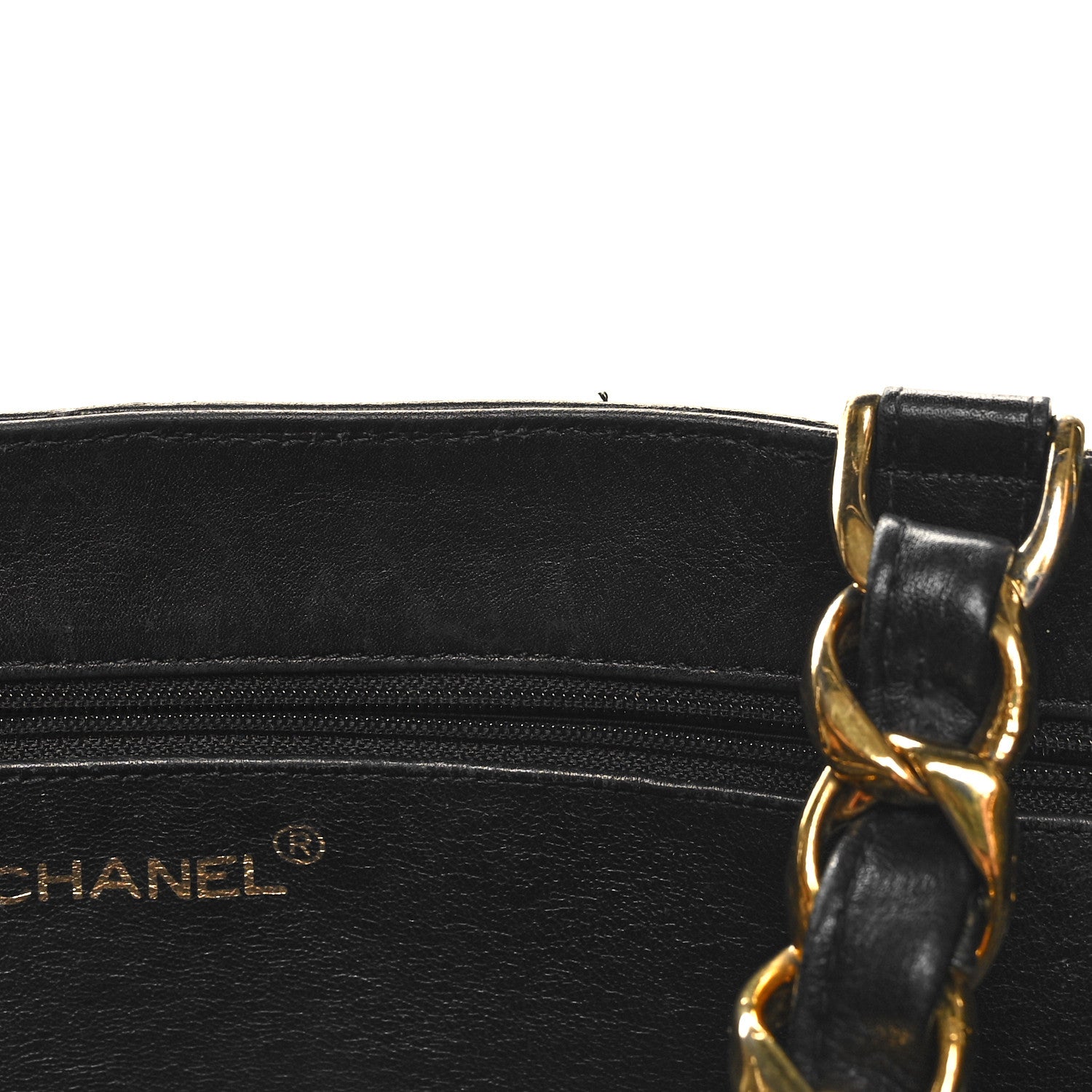 Chanel Lambskin CC Tote Black 11 of 12