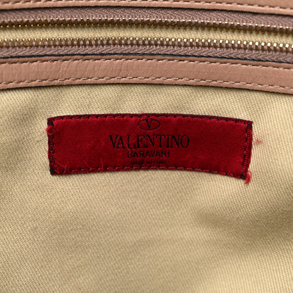 Valentino Garavani Vitello Rockstud Dome Shopper Soft Noisette 3 of 25