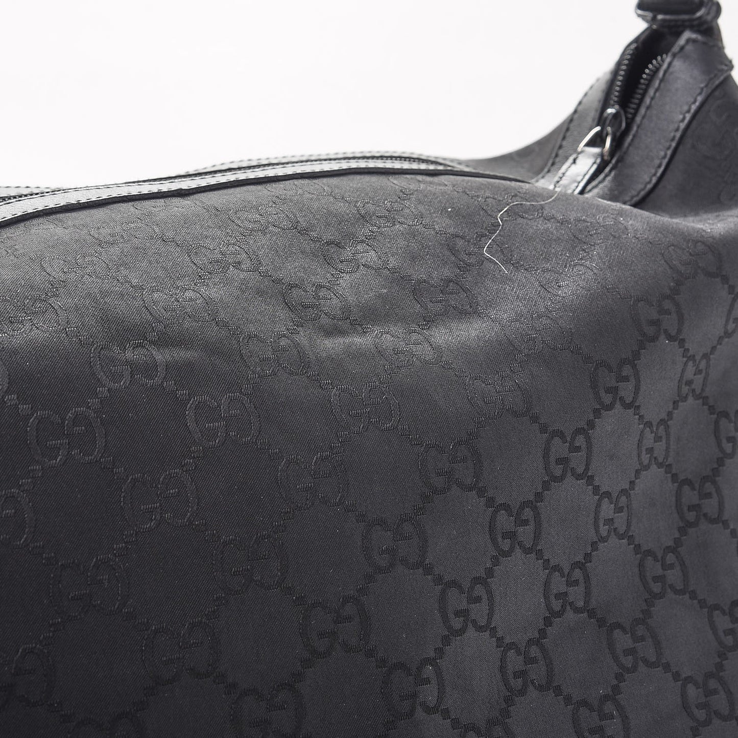 Nylon Monogram Travel Hobo Black