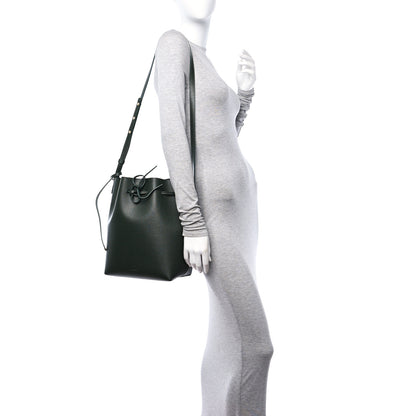 Mansur Gavriel Saffiano Bucket Bag Moss 2 of 11