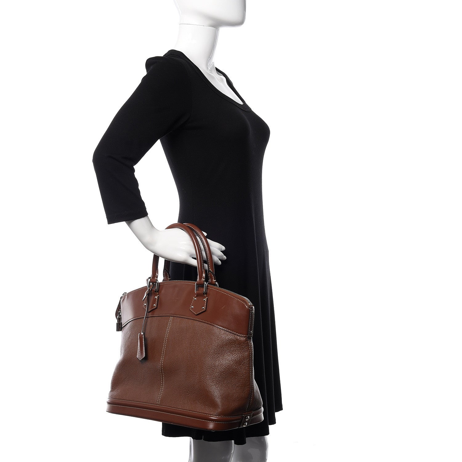 Louis Vuitton Suhali Lockit MM Sienne 2 of 16