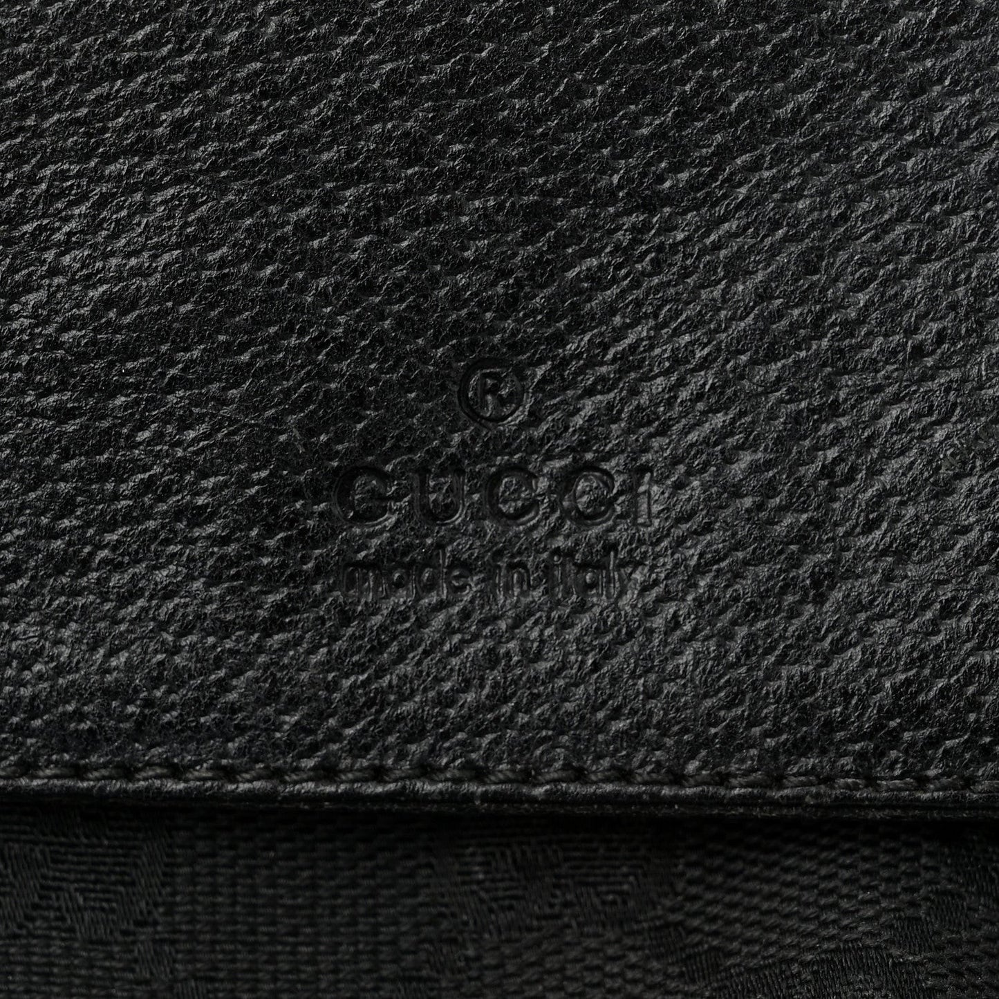 GG Monogram Double Pocket Belt Bag Black