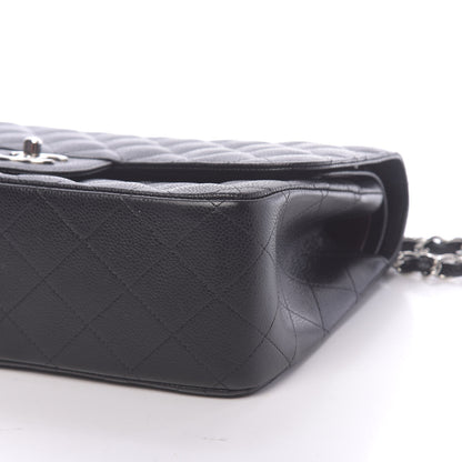 Chanel Caviar Quilted Jumbo Double Flap Black 9 of 11