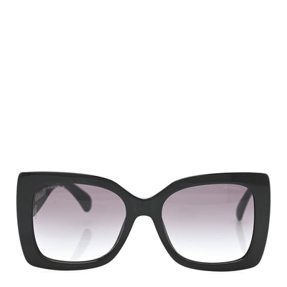 Chanel Square Polarized CC Sunglasses 5494-A Black 2 of 7