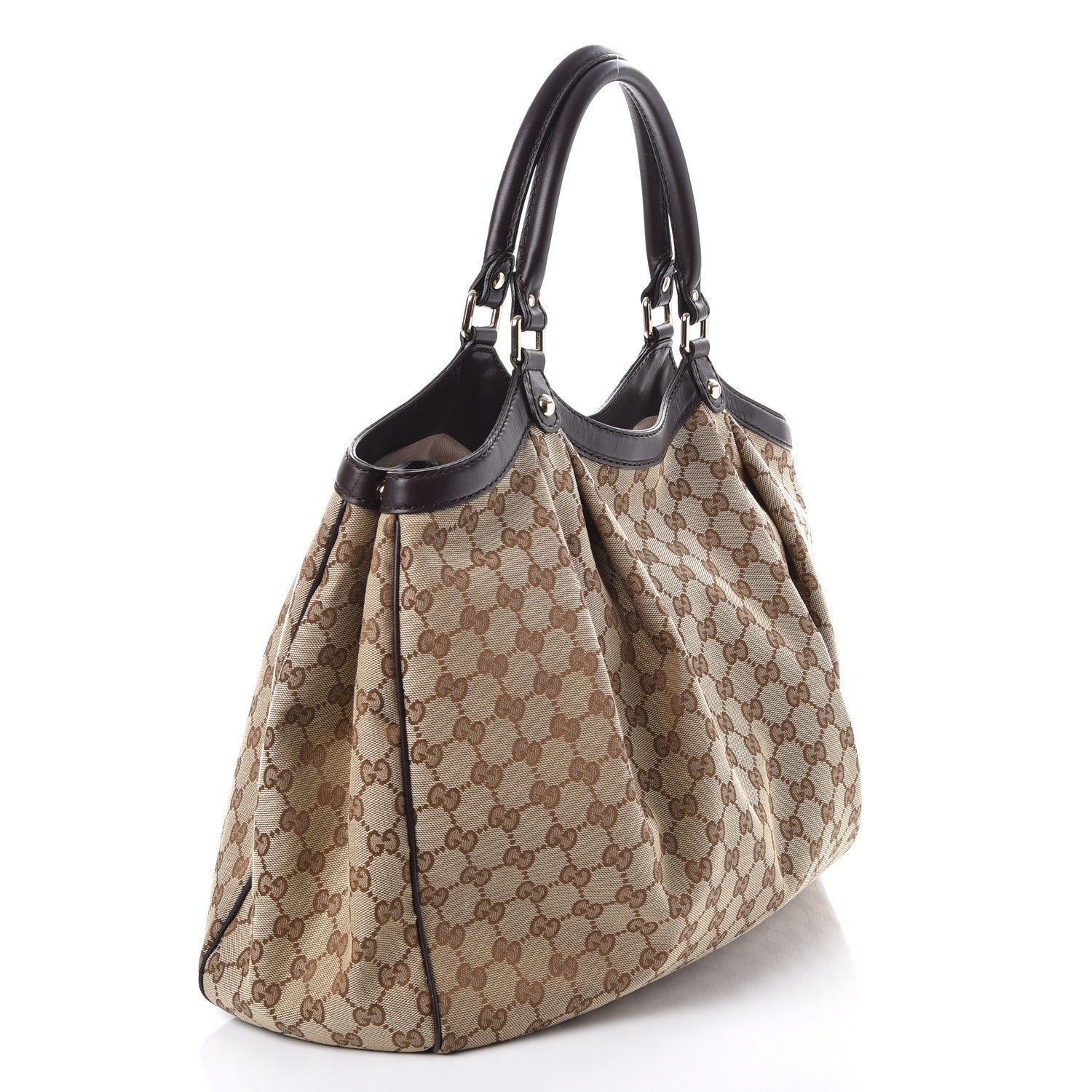Gucci Monogram Large Sukey Tote Dark Brown 3 of 7