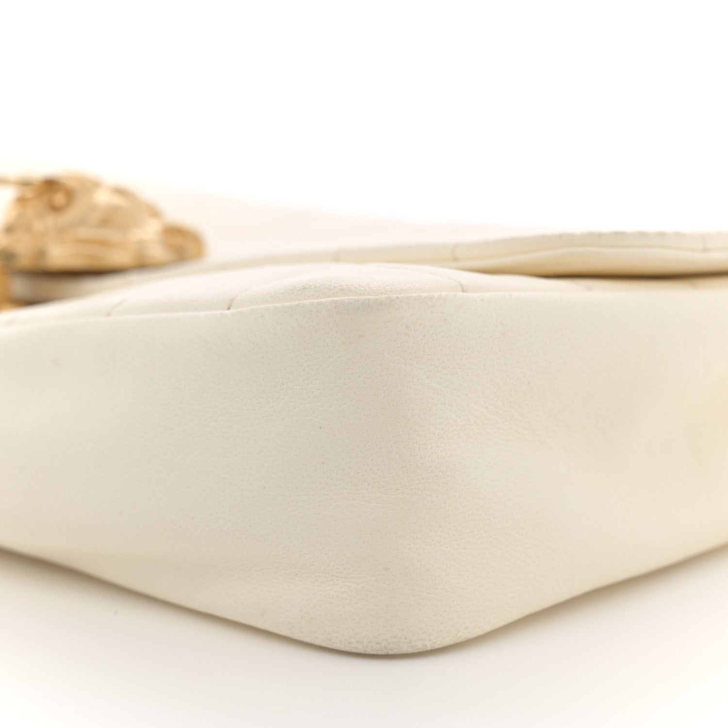 Chanel Lambskin Chocolate Bar Leo Lion Flap White 10 of 15