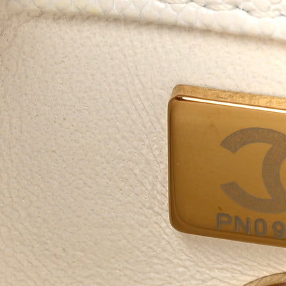 Chanel Caviar Quilted Mini Coco Handle Flap White 7 of 10