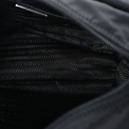 Prada Re-Nylon Vela Saffiano Pocket Single Buckle Messenger Shoulder Bag  Black 4 of 8