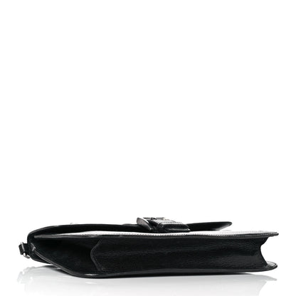 Prada Goatskin Flap Bag Black 4 of 12