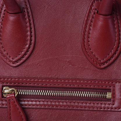 Celine Smooth Calfskin Micro Luggage Rust 7 of 18