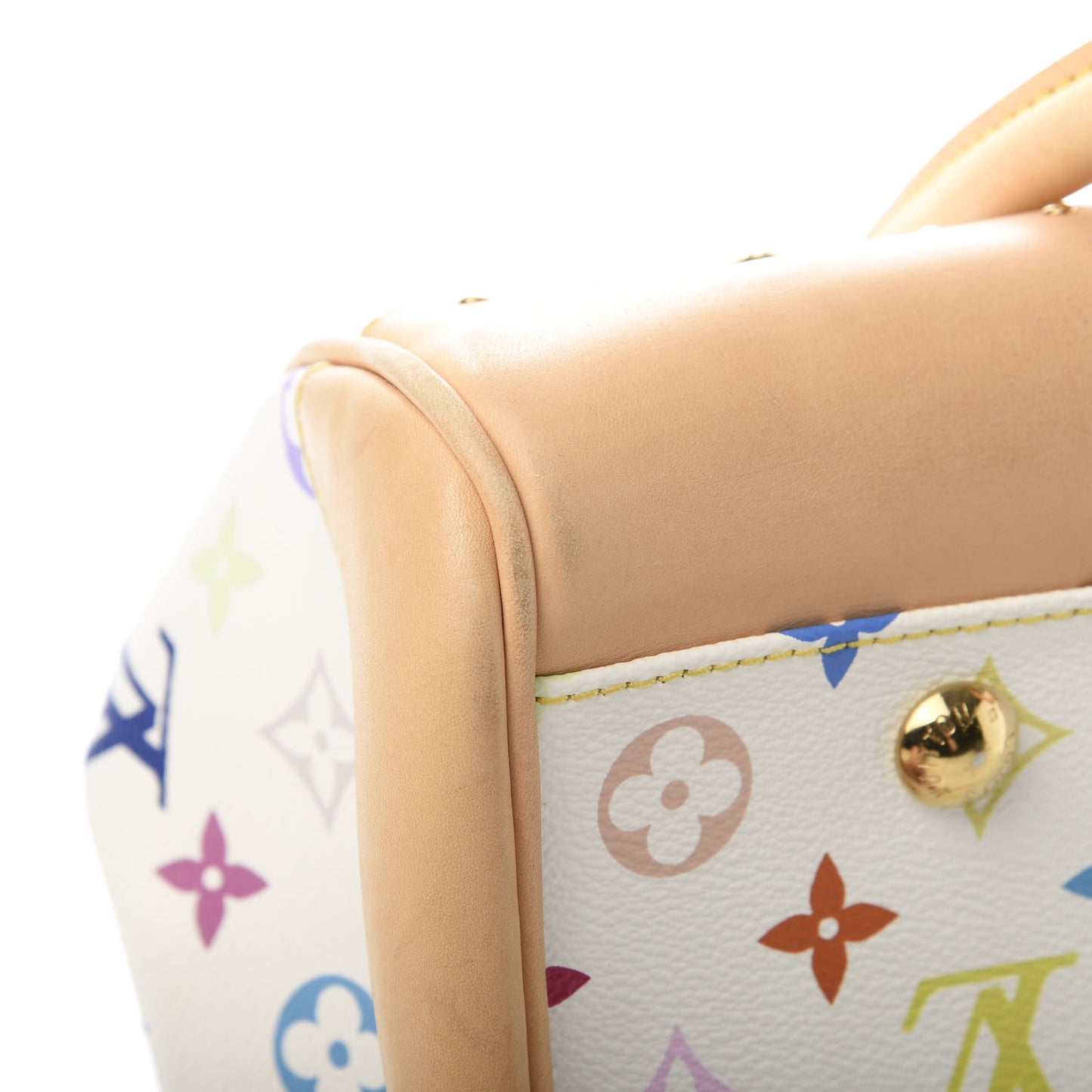 Monogram Multicolor Beverly GM White