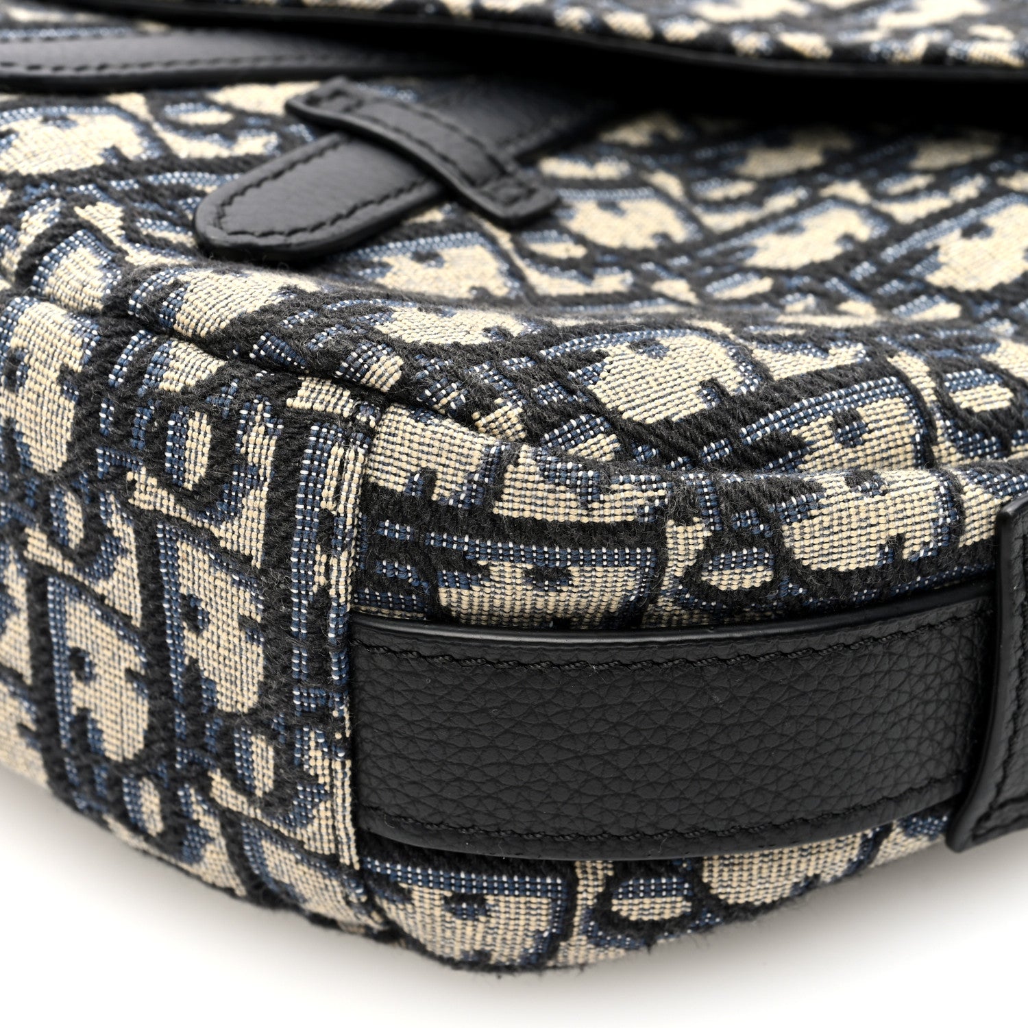 Christian Dior Oblique Mini Soft Saddle Bag Beige Black 8 of 8
