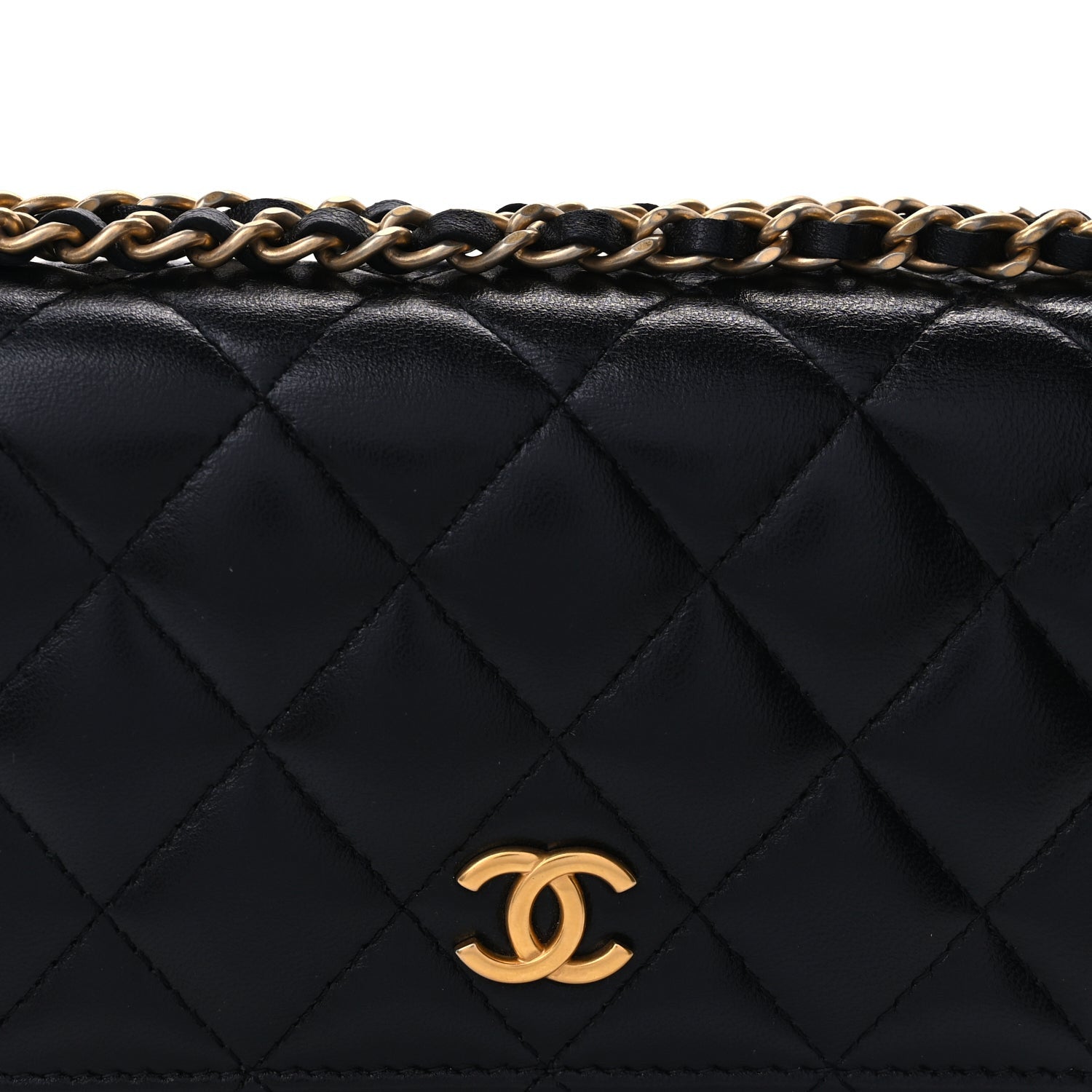 Chanel Lambskin Quilted Mini Romance Wallet On Chain WOC Black 6 of 8