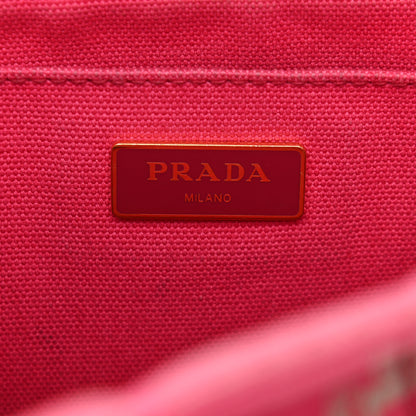 Prada Canapa Small Logo Tote Peonia 5 of 12